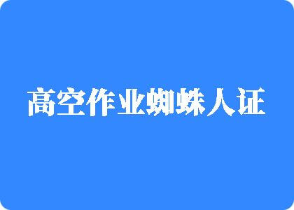 哈哦嗯不要视频高空作业蜘蛛人证